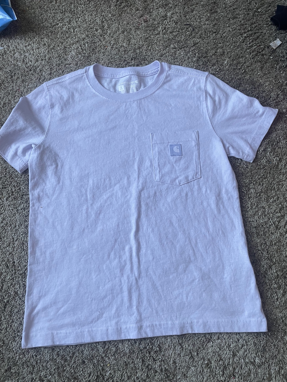 Carhartt Short-Sleeve Pocket T-Shirt in Light Purple